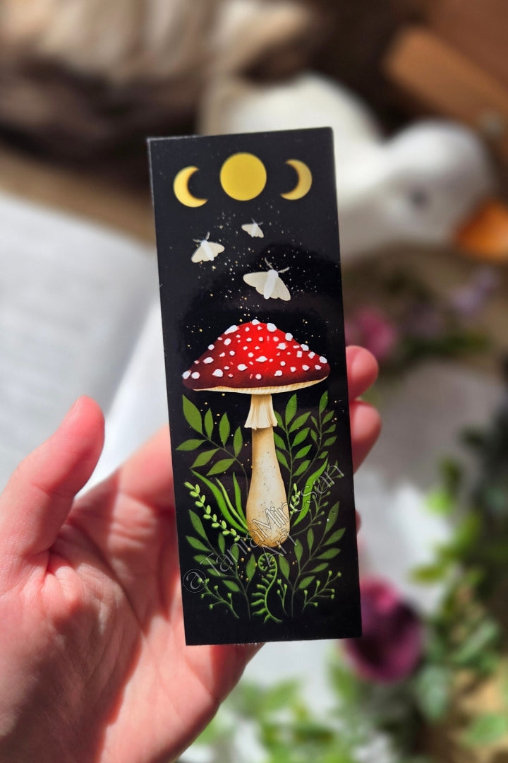 Moths and Mushroom Bookmark