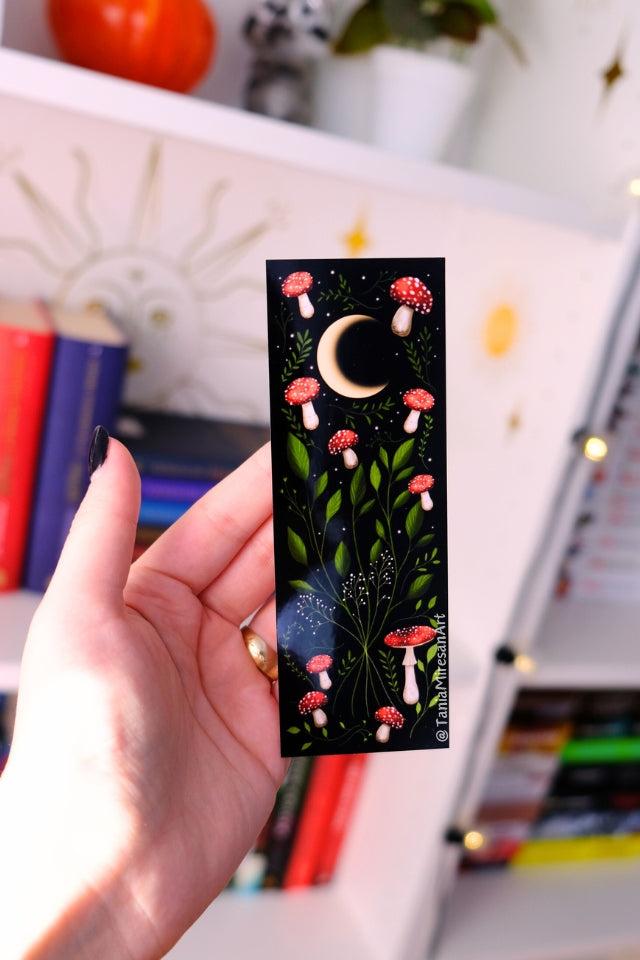 Mushrooms and Moon Bookmark