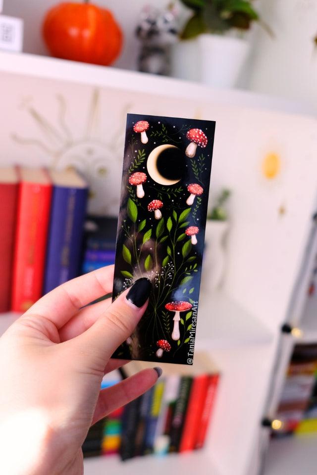 Mushrooms and Moon Bookmark