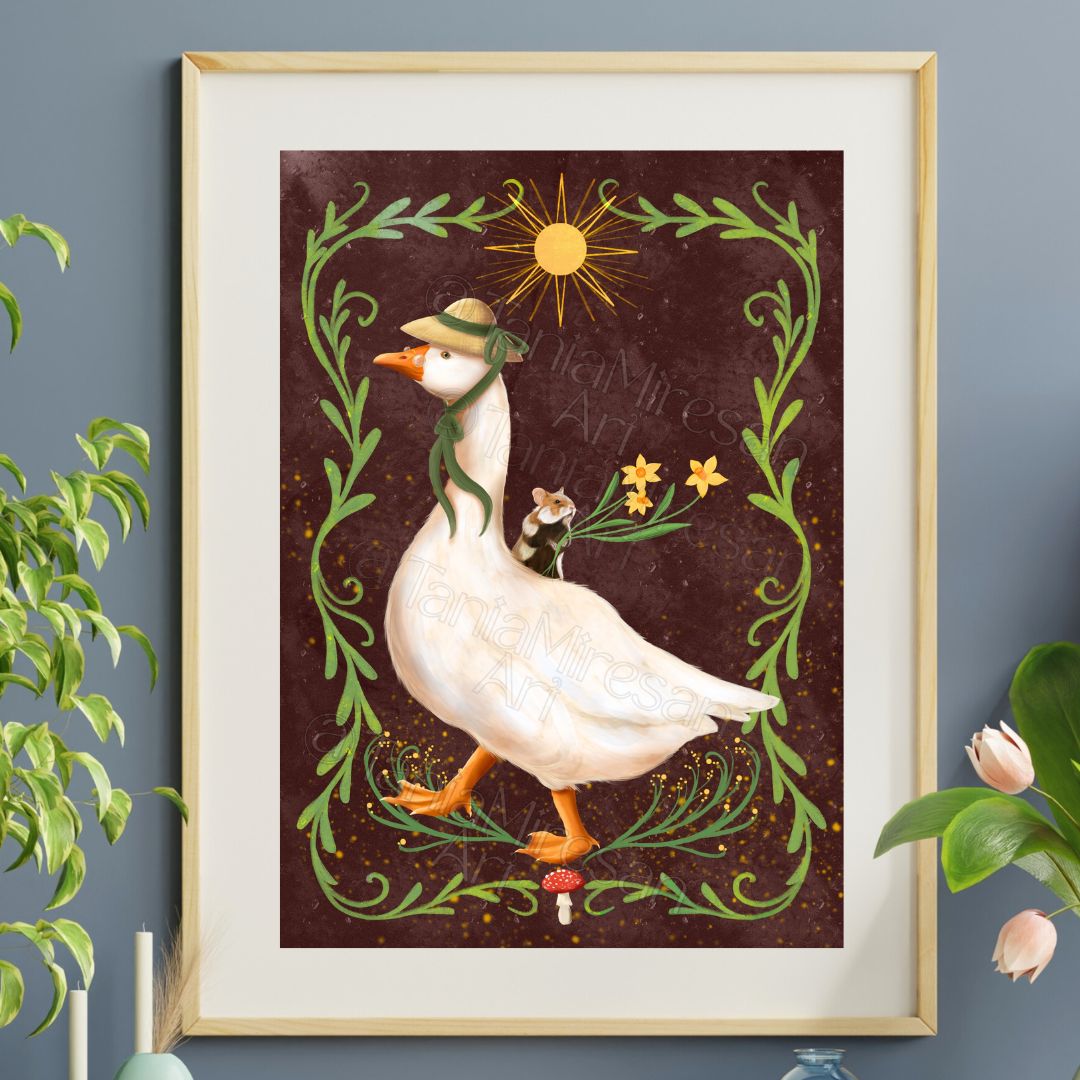 Odette the Goose Fine Art Print
