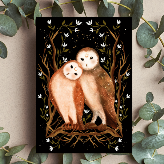 Owl Couple Card