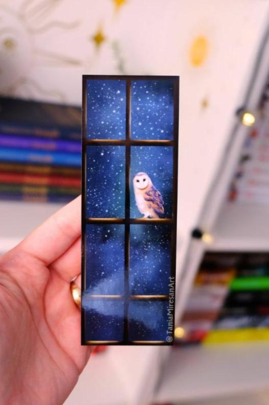 Owl Window Bookmark