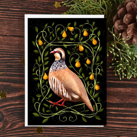 Partridge in a Pear Tree Christmas Card