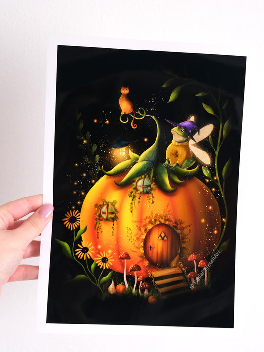 Pumpkin House Glossy Print