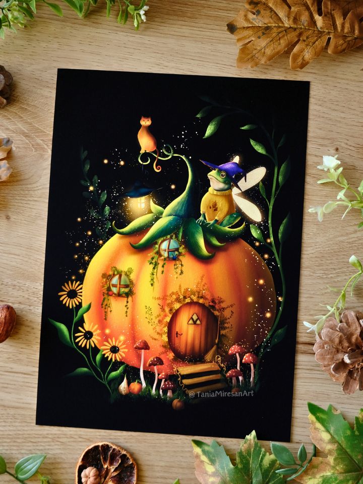 Pumpkin House Fine Art Print