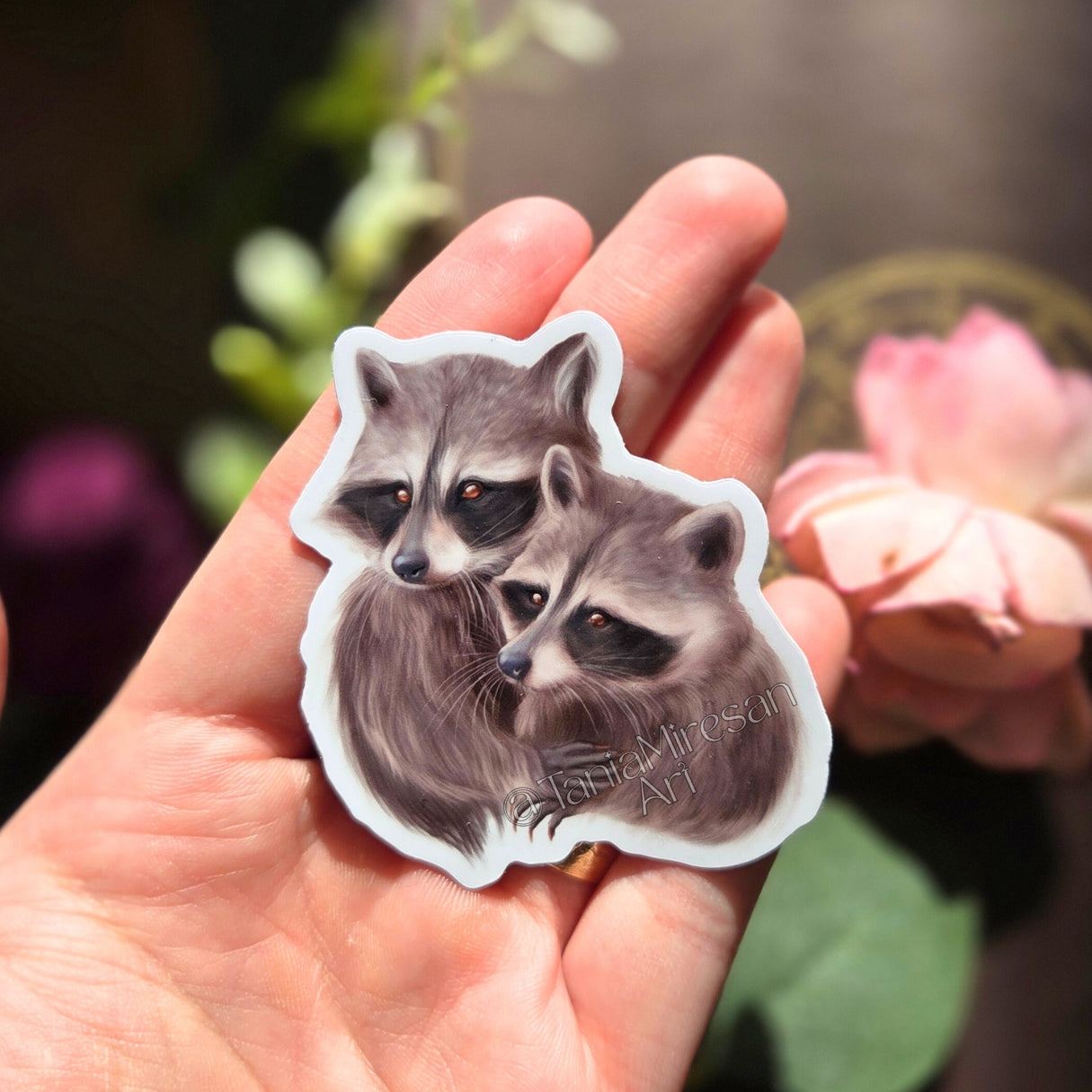 Raccoon Lovers Sticker