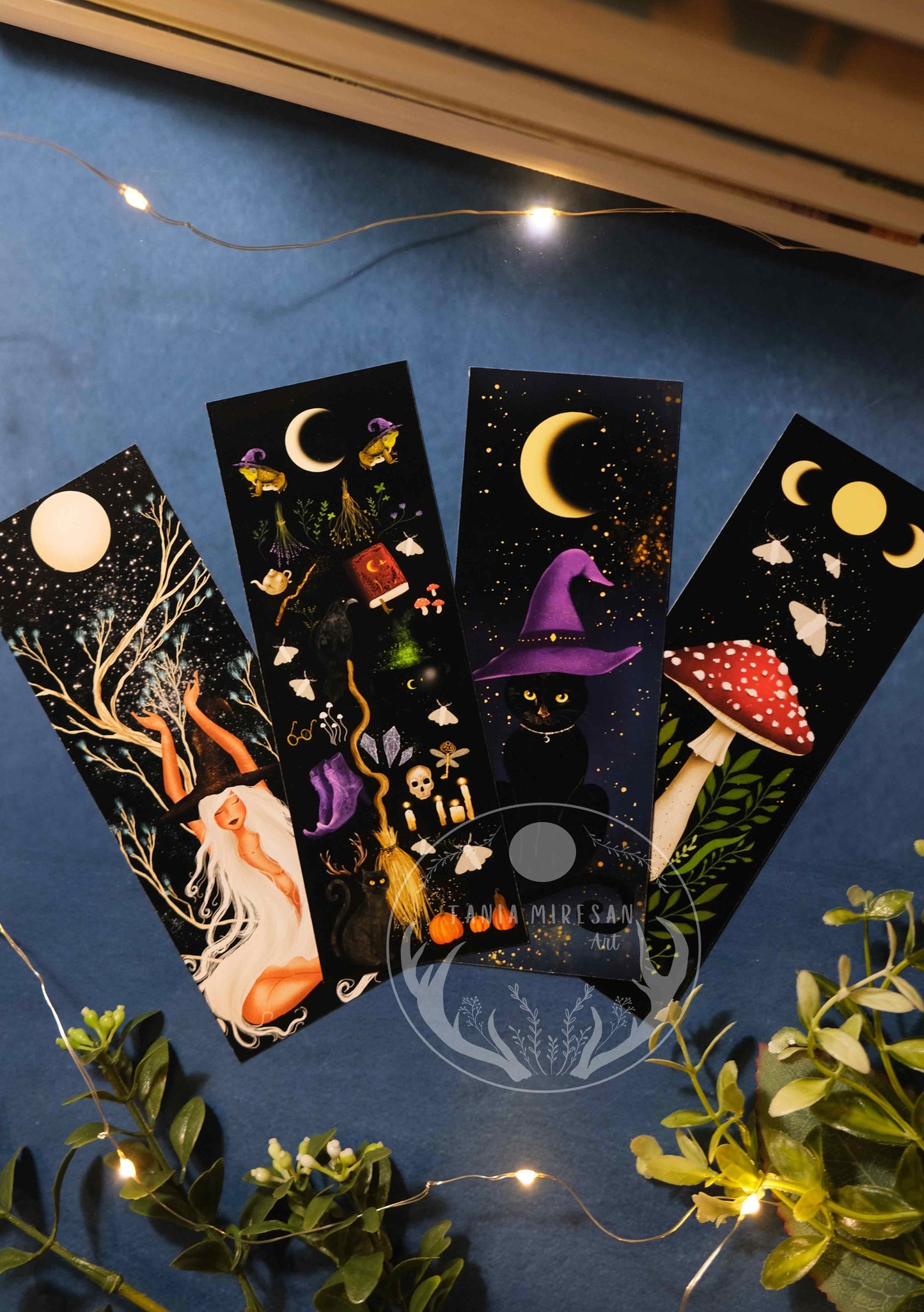 Set of 4 Magical Witchy Bookmarks