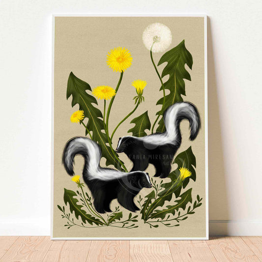 Skunk Couple Fine Art Print