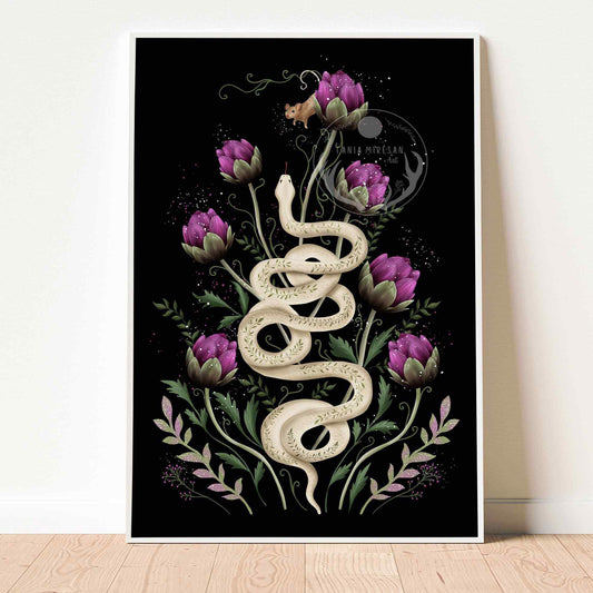 Snake and Mouse Fine Art Print