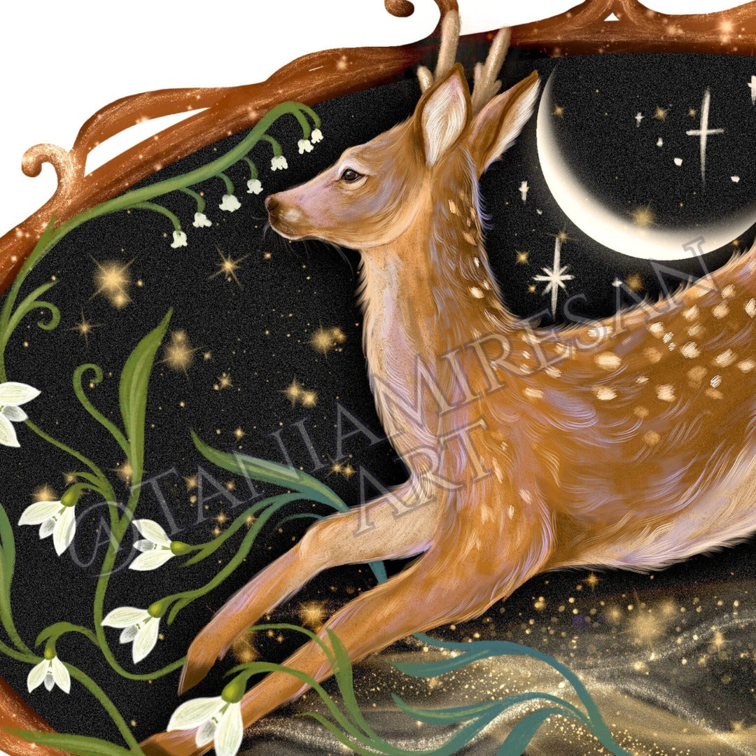 Spring Deer Fine Art Print