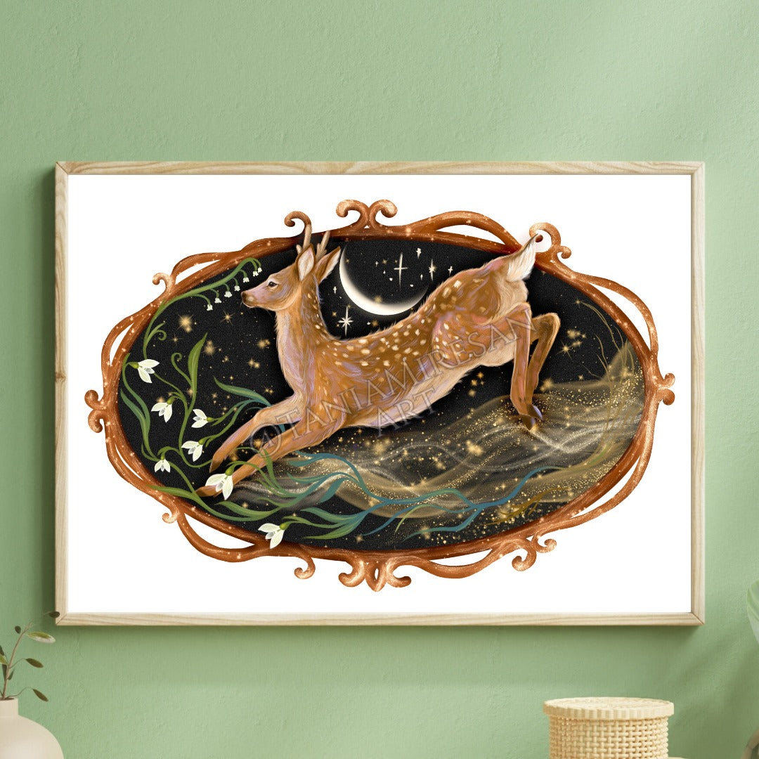 Spring Deer Fine Art Print