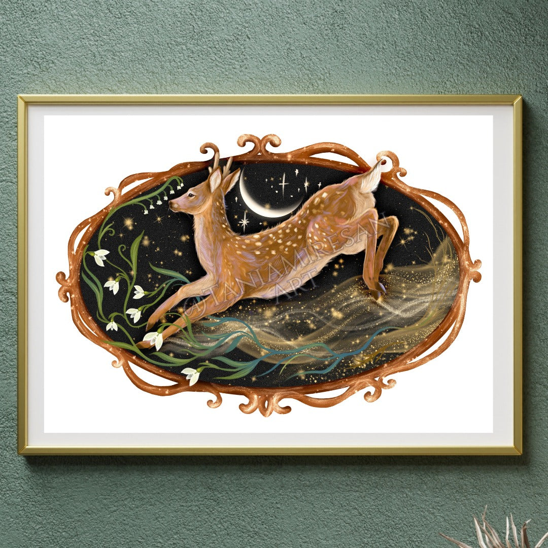 Spring Deer Fine Art Print