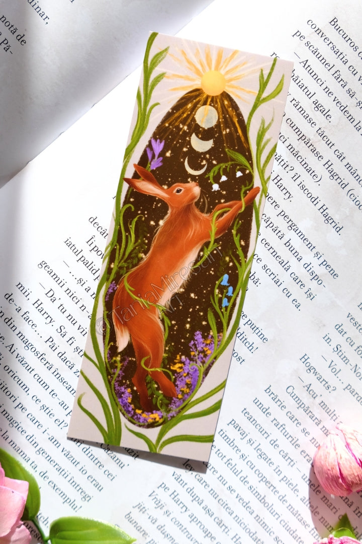 Spring Hare Bookmark