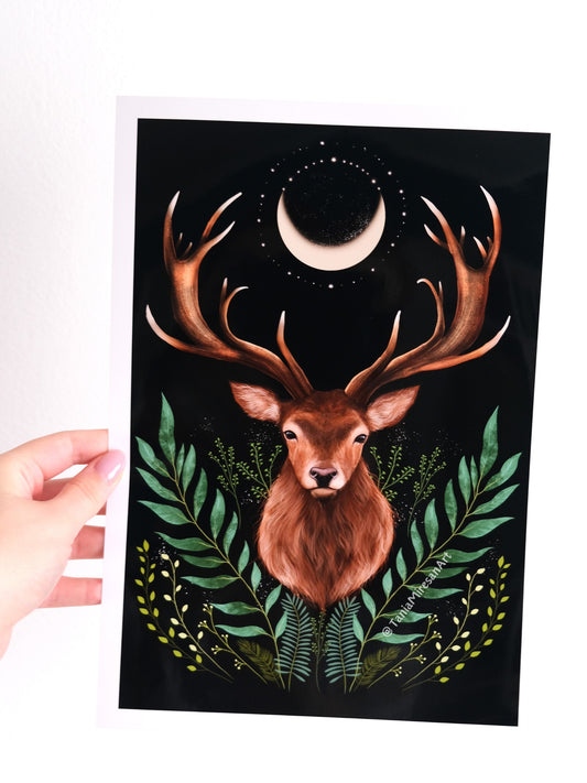 Stag Glossy Print