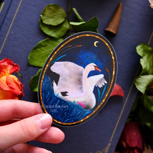 Swan Sticker
