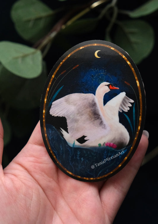 Swan Sticker