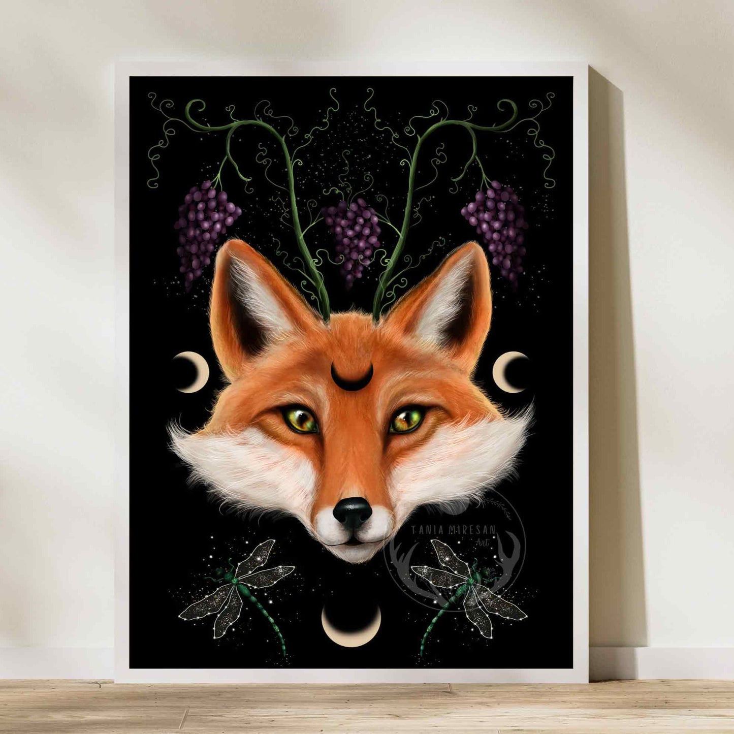 Fox and Grapes Fine Art Print