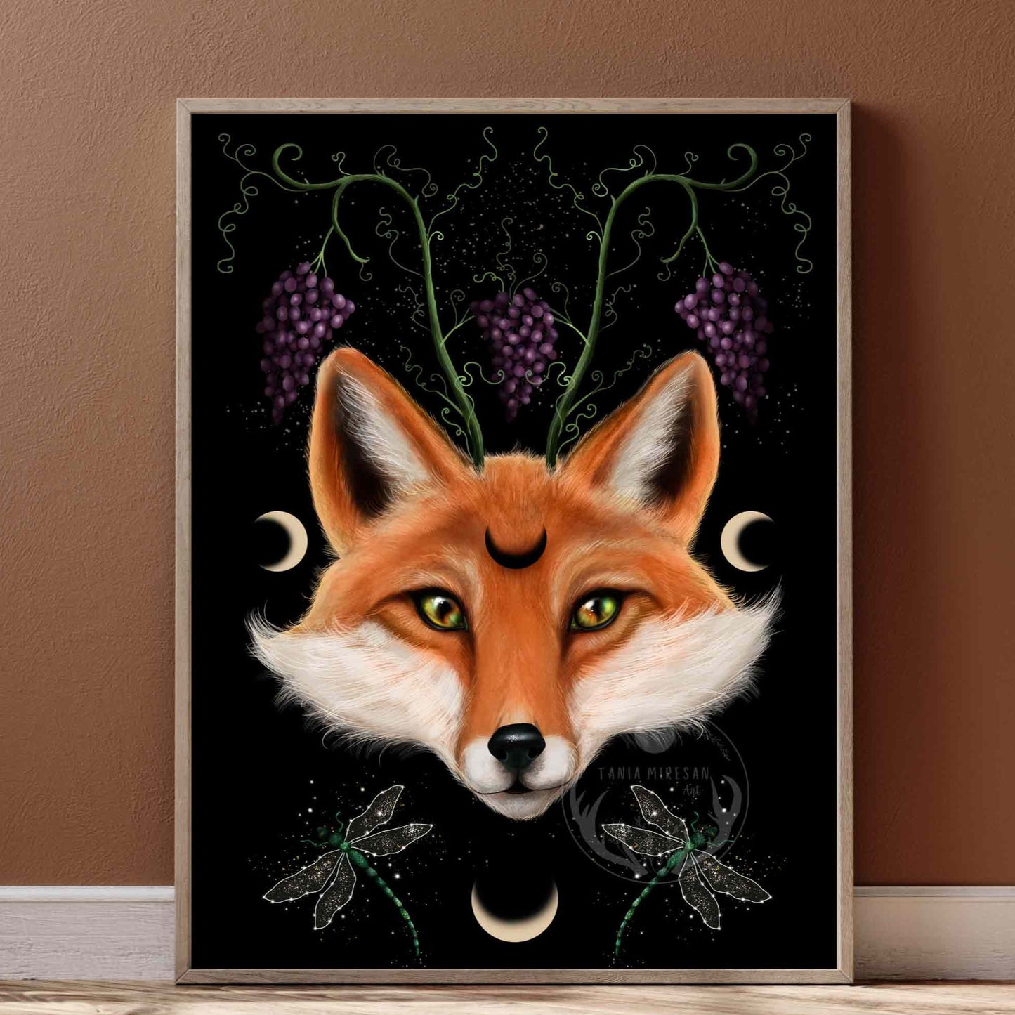 Fox and Grapes Fine Art Print