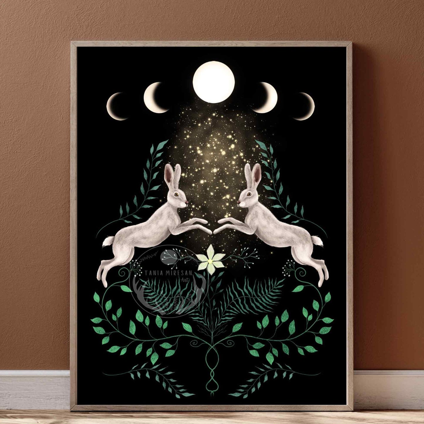 Moon Hares Fine Art Print