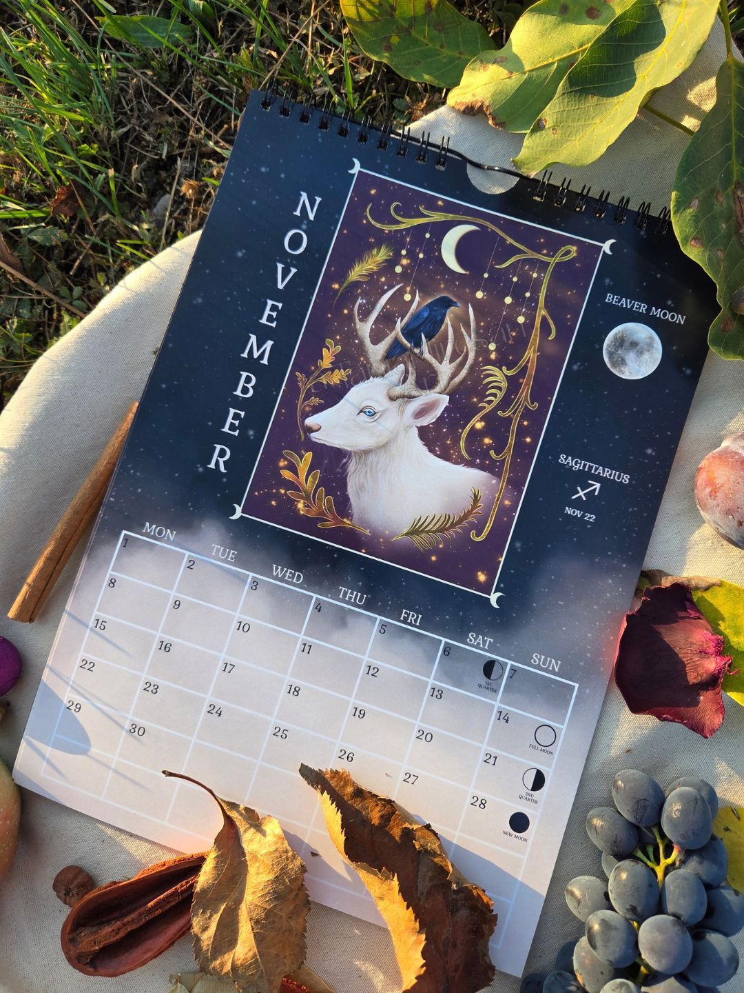 Enchanted Forest 2027 Moon Calendar