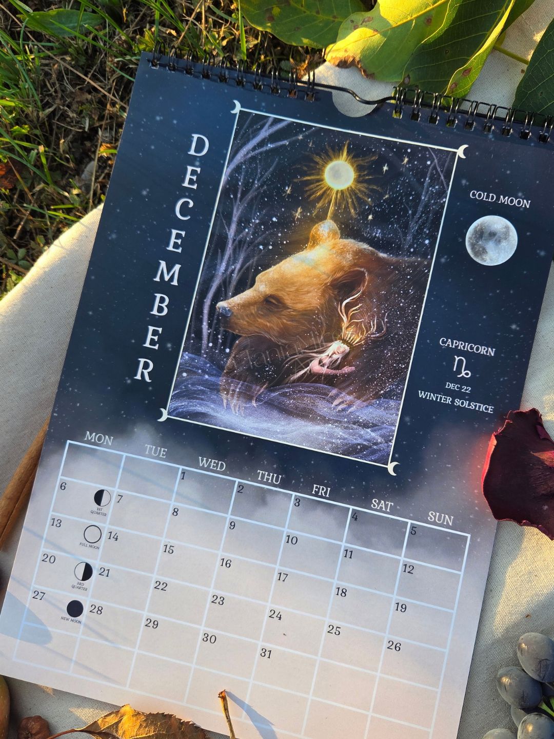 Enchanted Forest 2027 Moon Calendar