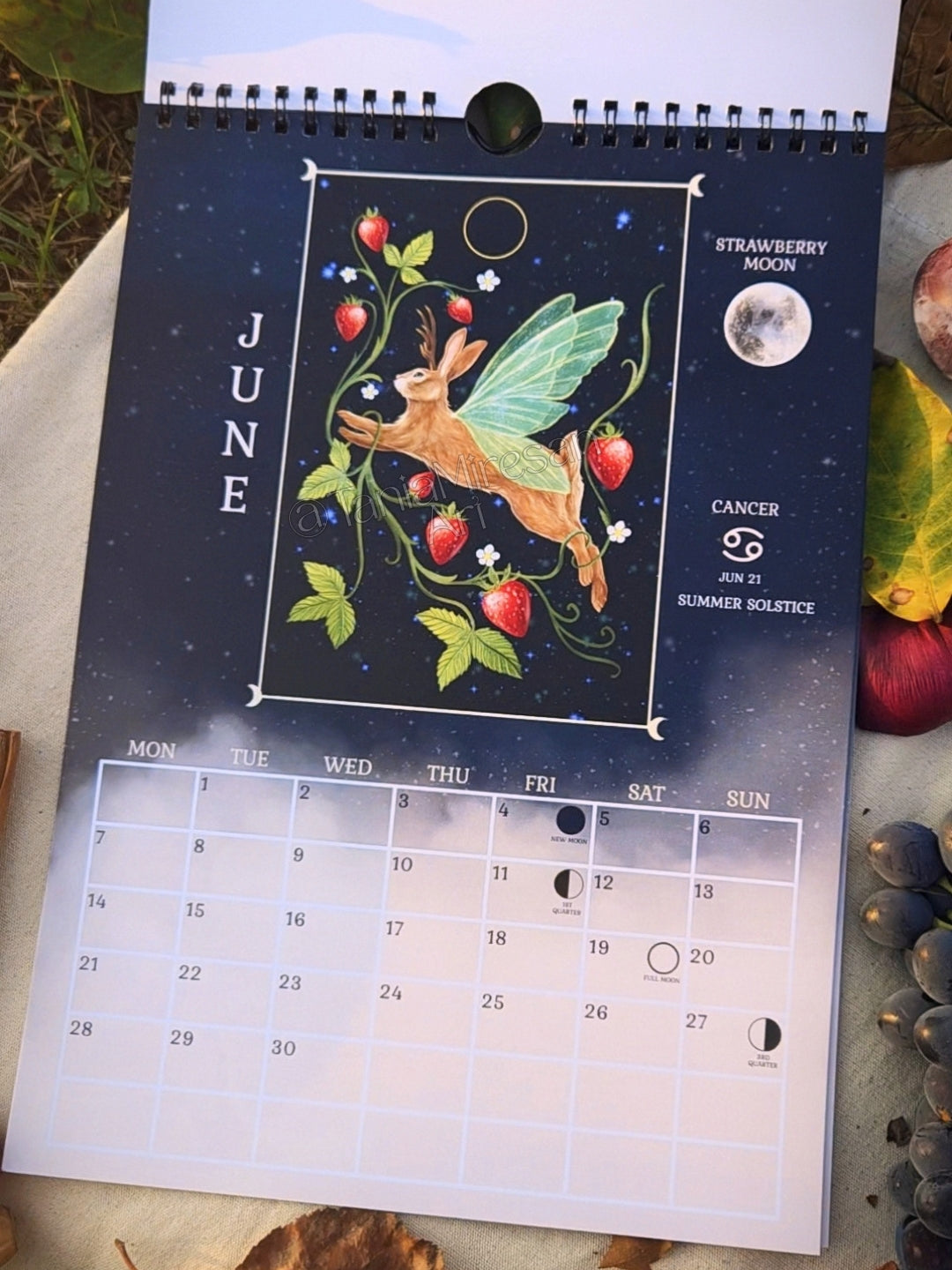 Enchanted Forest 2027 Moon Calendar