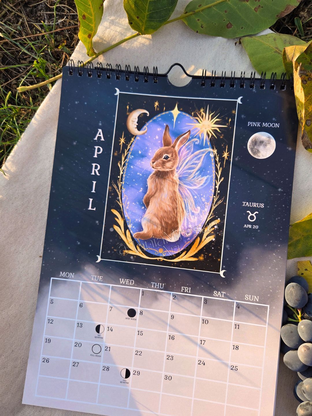 Enchanted Forest 2027 Moon Calendar