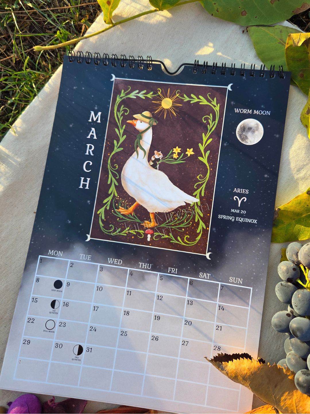 Enchanted Forest 2027 Moon Calendar