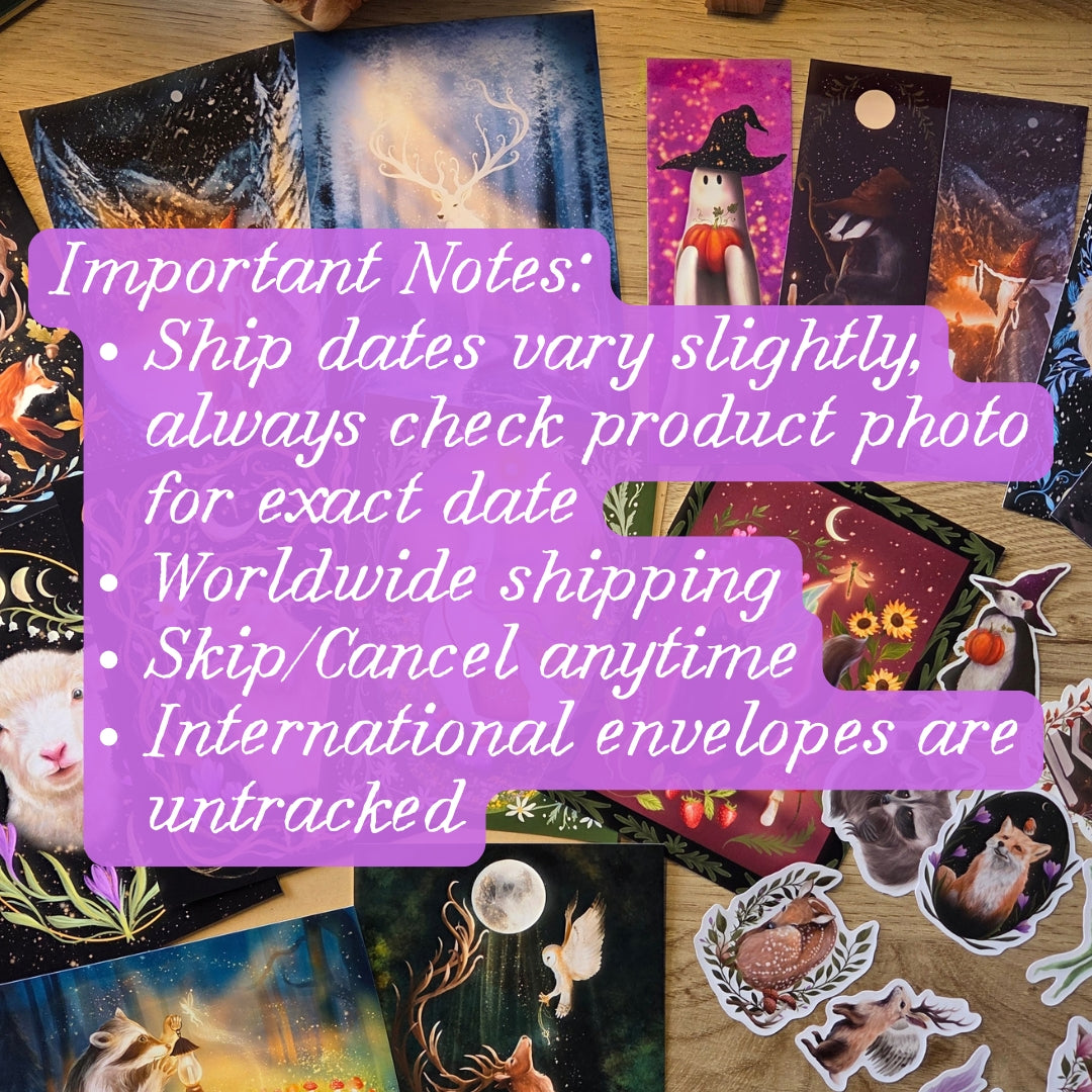 The Enchanted Mail Club - Monthly Art Subscription