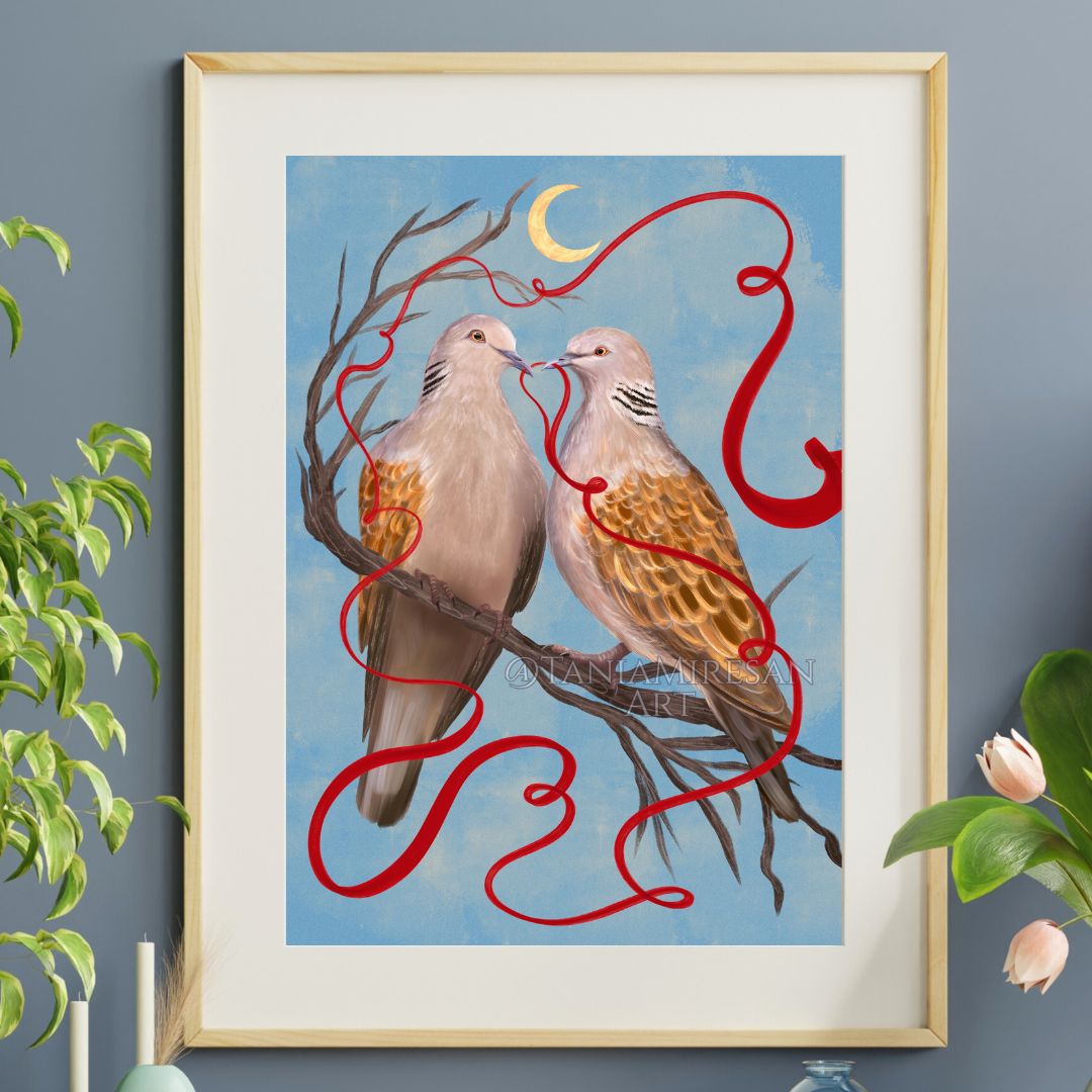 Turtle Doves Fine Art Print