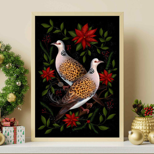 Two Turtle Doves Fine Art Print