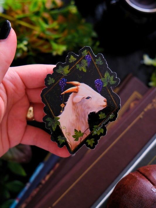 Whimsical Goat Sticker