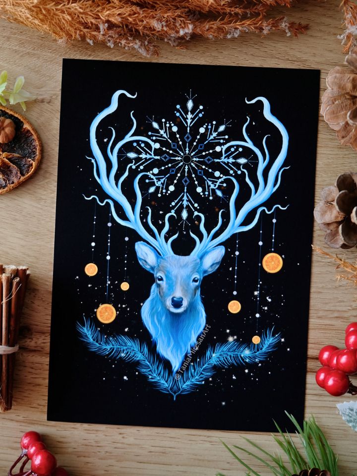 Winter Deer Fine Art Print