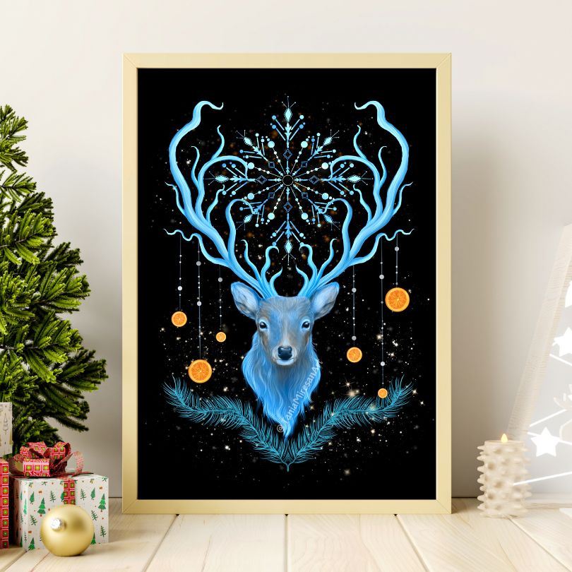 Winter Deer Fine Art Print