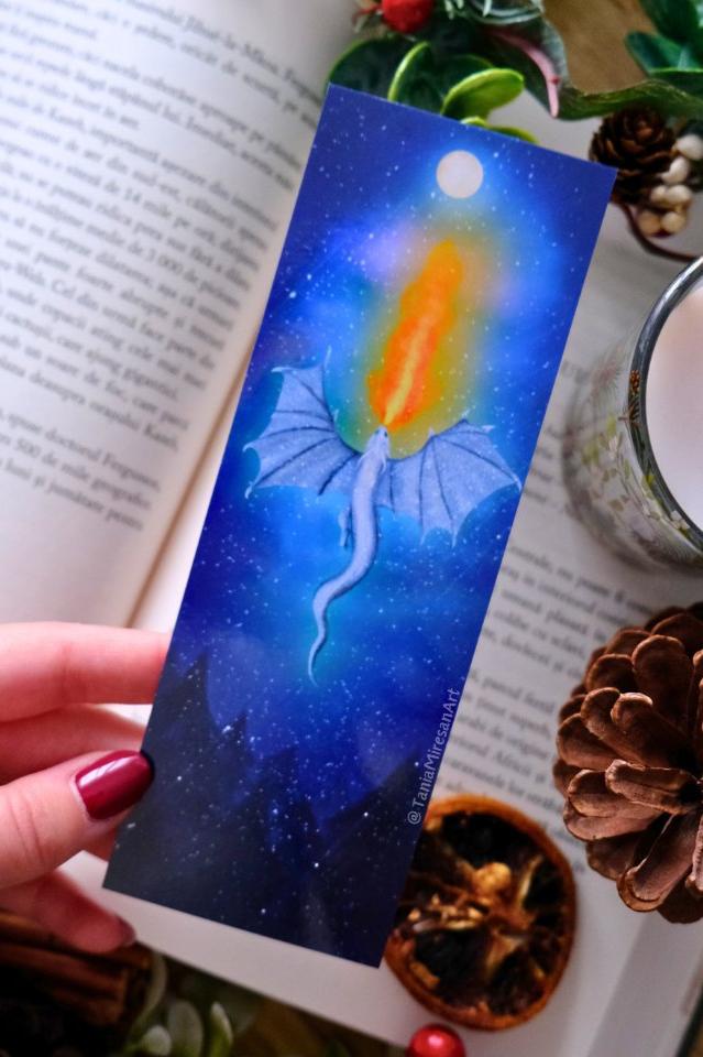 Winter Dragon Bookmark