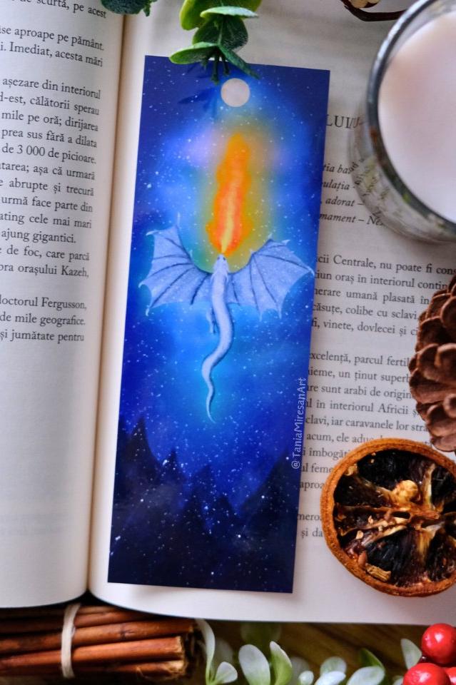 Winter Dragon Bookmark