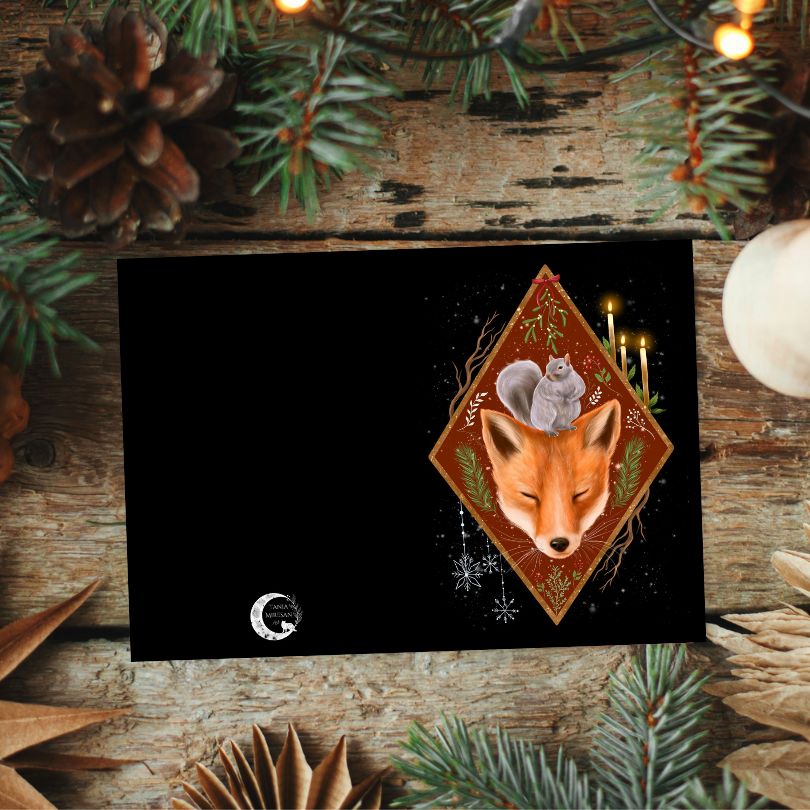 Winter Fox Greeting Card