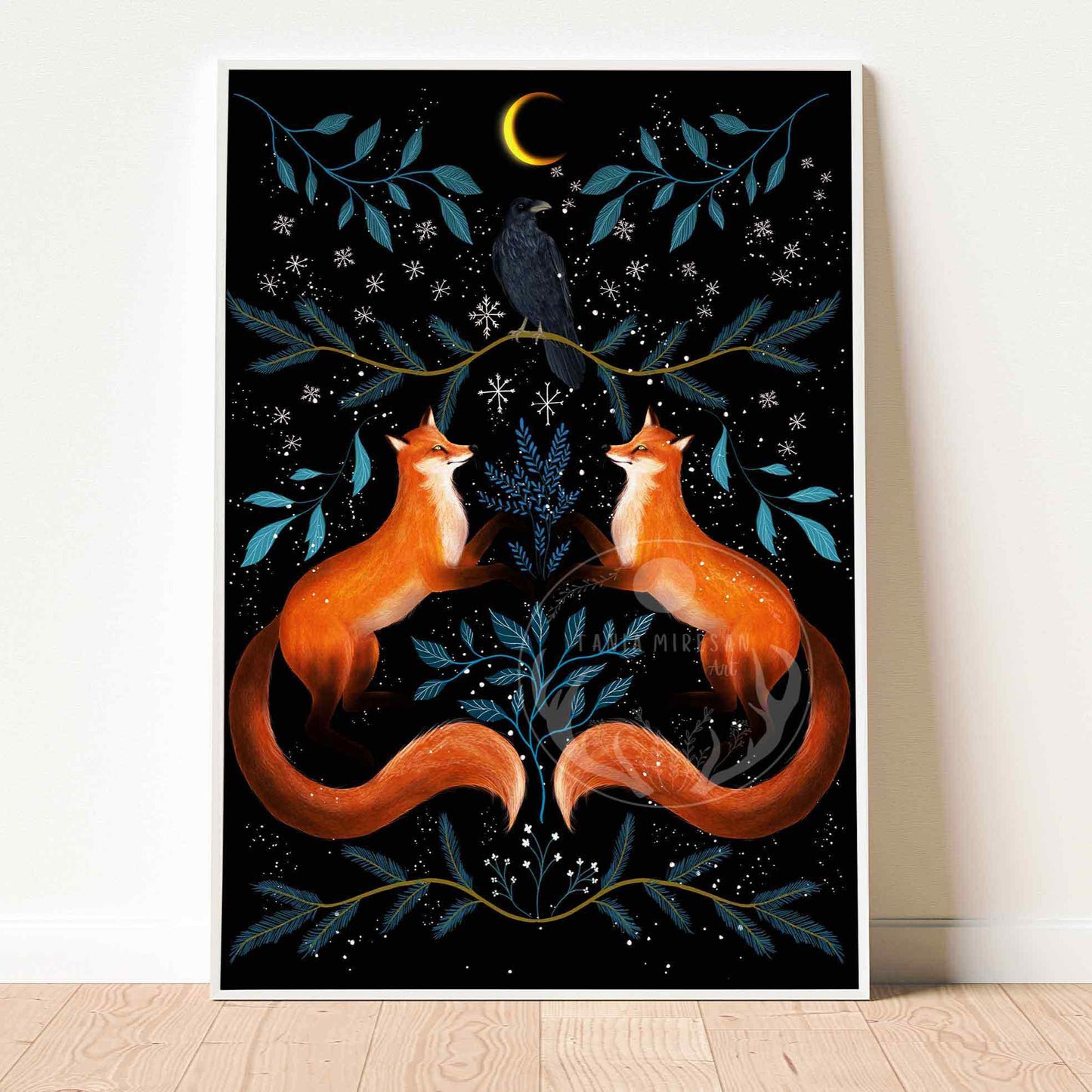 Winter Foxes Fine Art Print