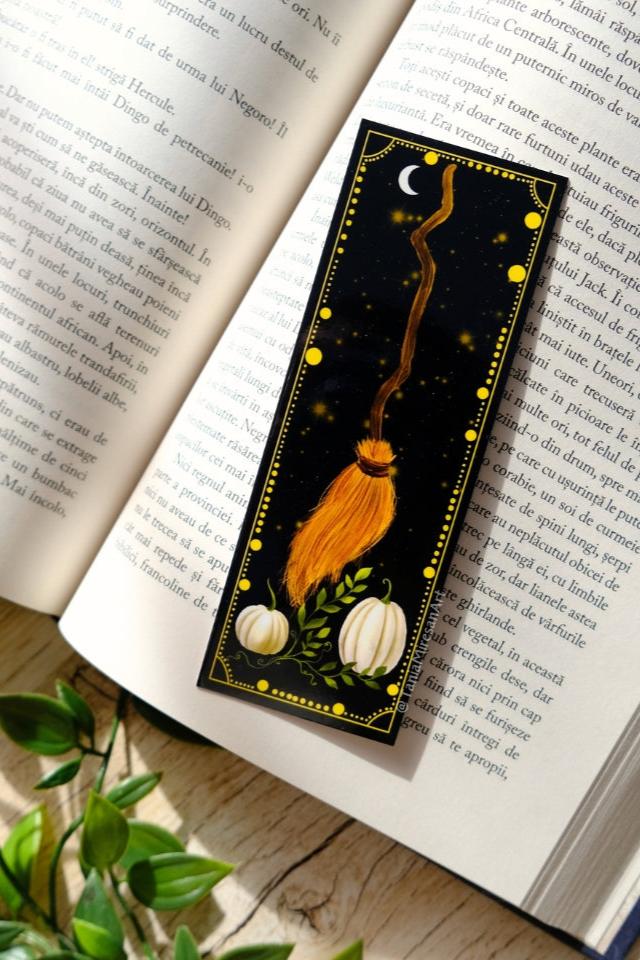 Witch Broom Bookmark