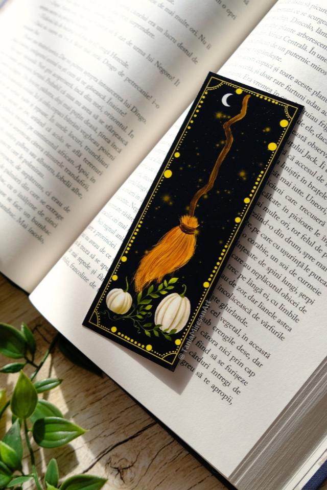 Witch Broom Bookmark