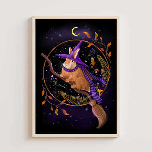 Witch Bunny Fine Art Print