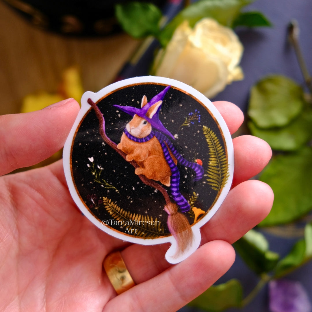 Witch Bunny Sticker