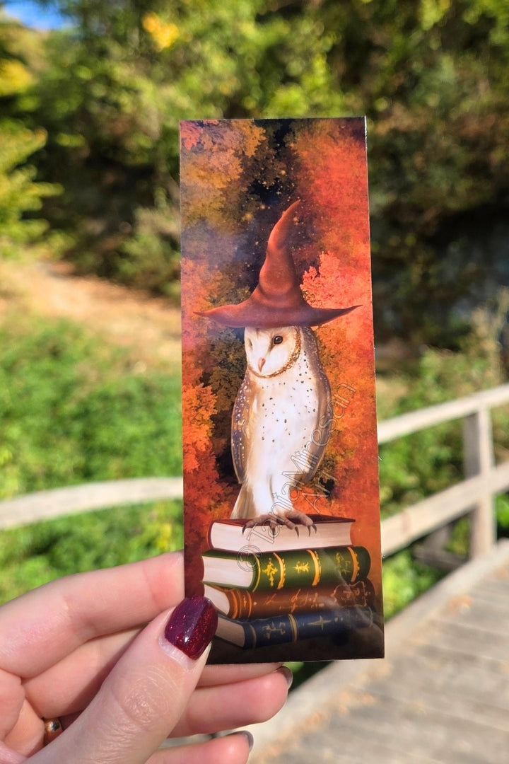 Owl and Books Bookmark