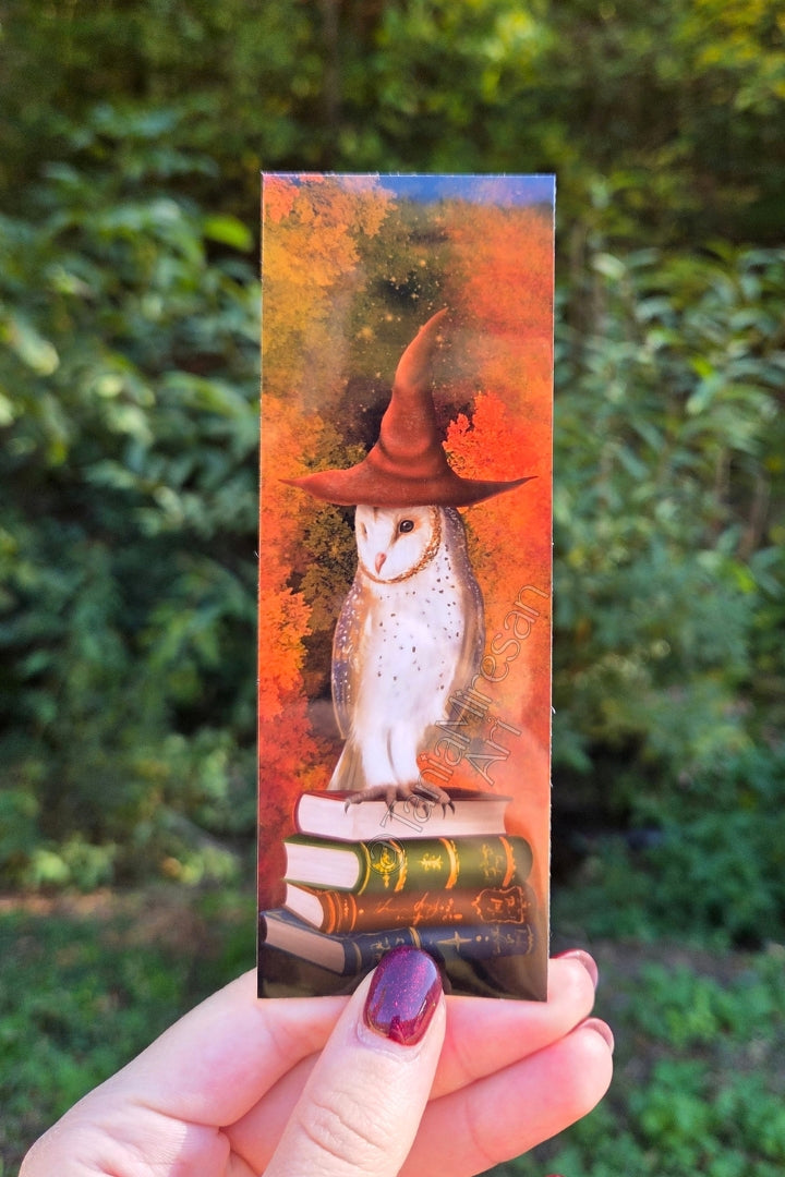 Owl and Books Bookmark