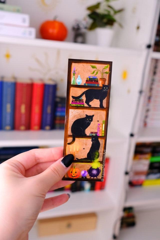 Witchy Cats Library Bookmark