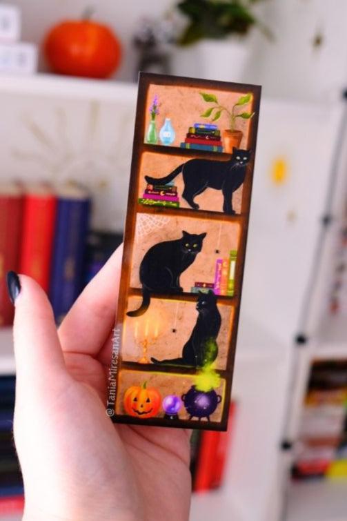 Witchy Cats Library Bookmark