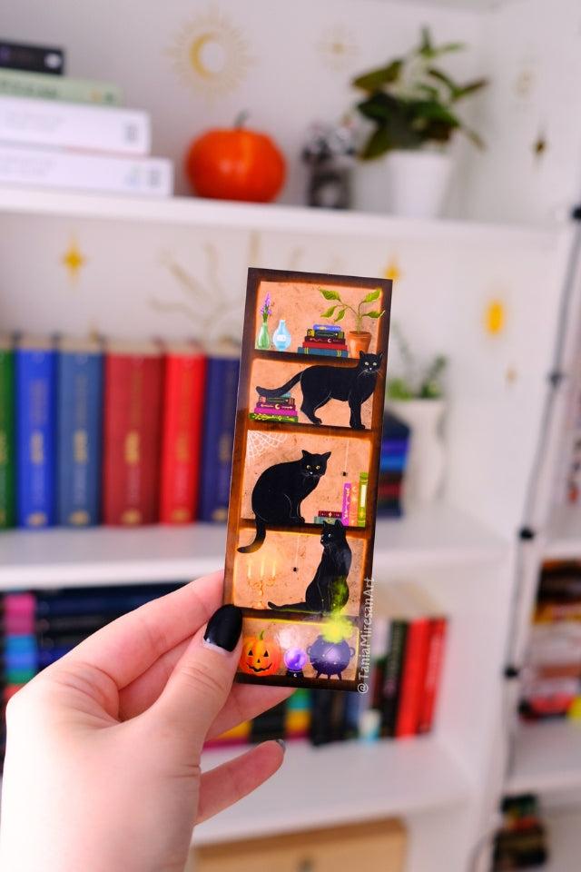 Witchy Cats Library Bookmark