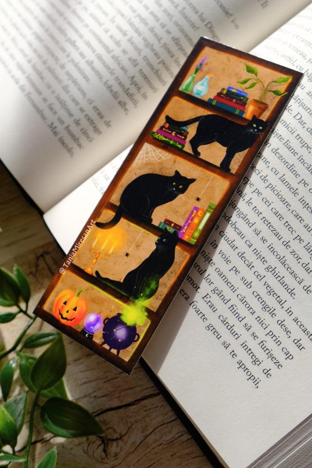 Witchy Cats Library Bookmark