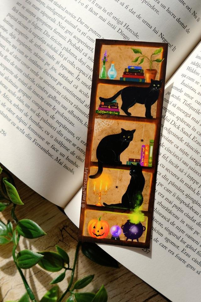 Witchy Cats Library Bookmark