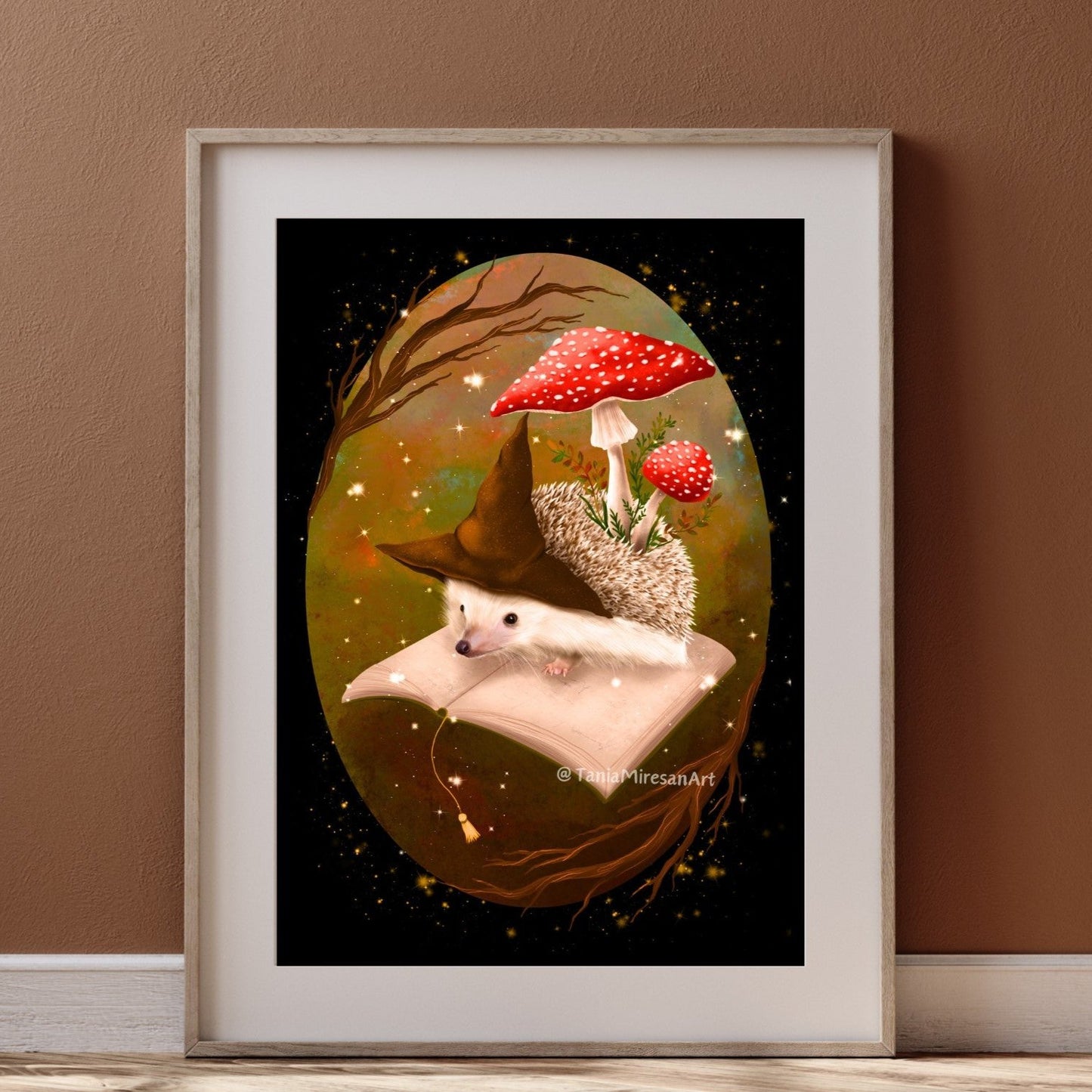 Witchy Hedgehog Fine Art Print